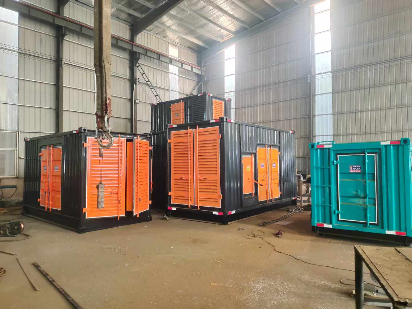 九台500kw柴油发电机组可以带动多少功率设备？